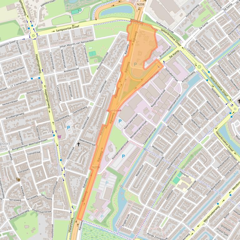 Kaart van postcodegebied 1991AB.