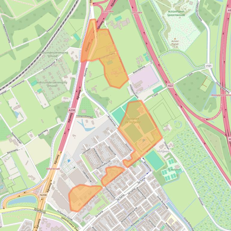 Kaart van postcodegebied 1991AD.