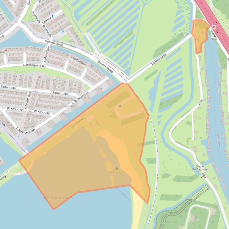 Kaart van postcodegebied 1991AK.