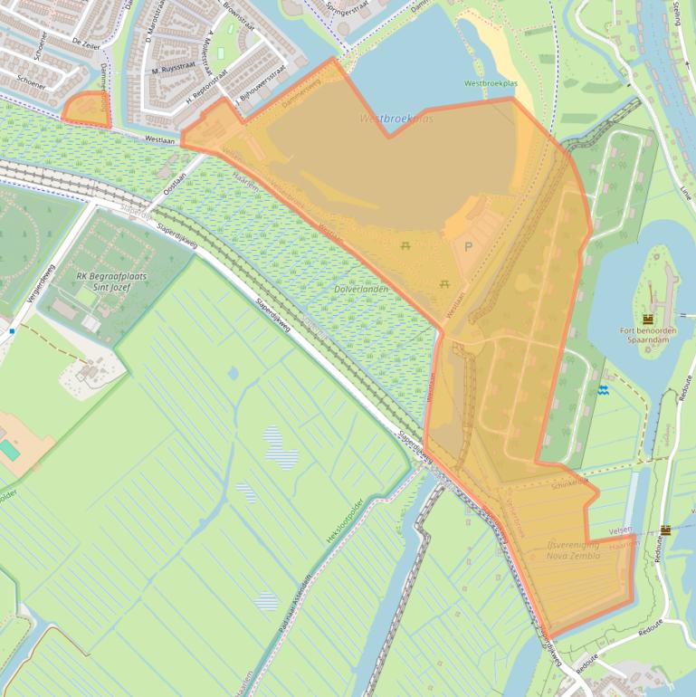 Kaart van postcodegebied 1991AL.
