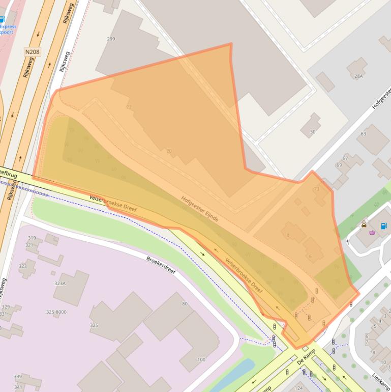 Kaart van postcodegebied 1991AX.