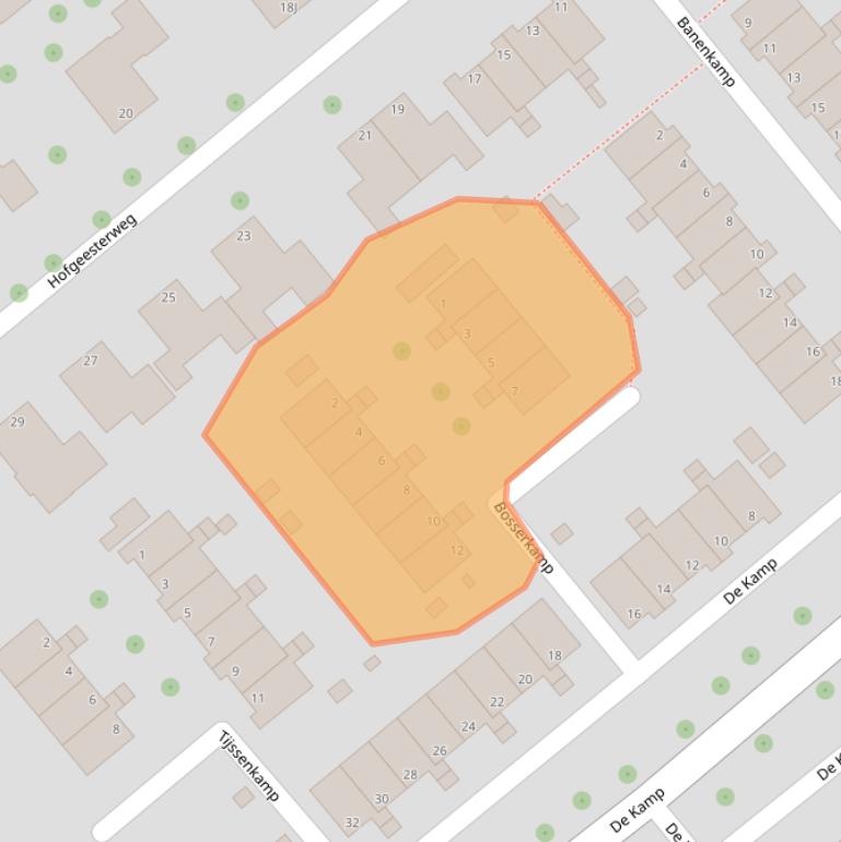 Kaart van postcodegebied 1991BE.
