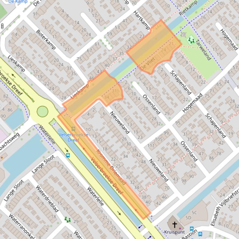 Kaart van postcodegebied 1991CE.