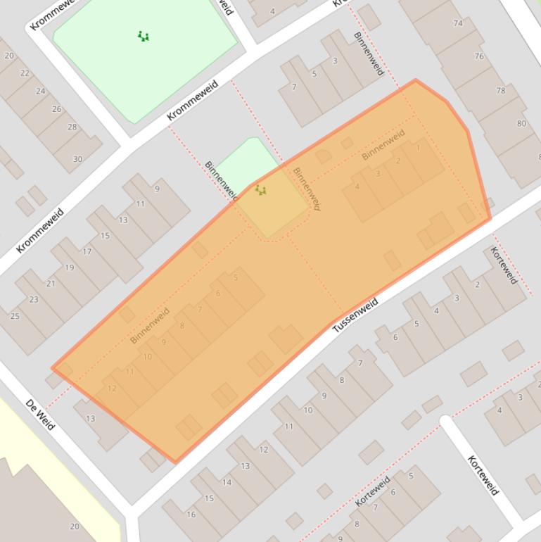 Kaart van postcodegebied 1991EN.