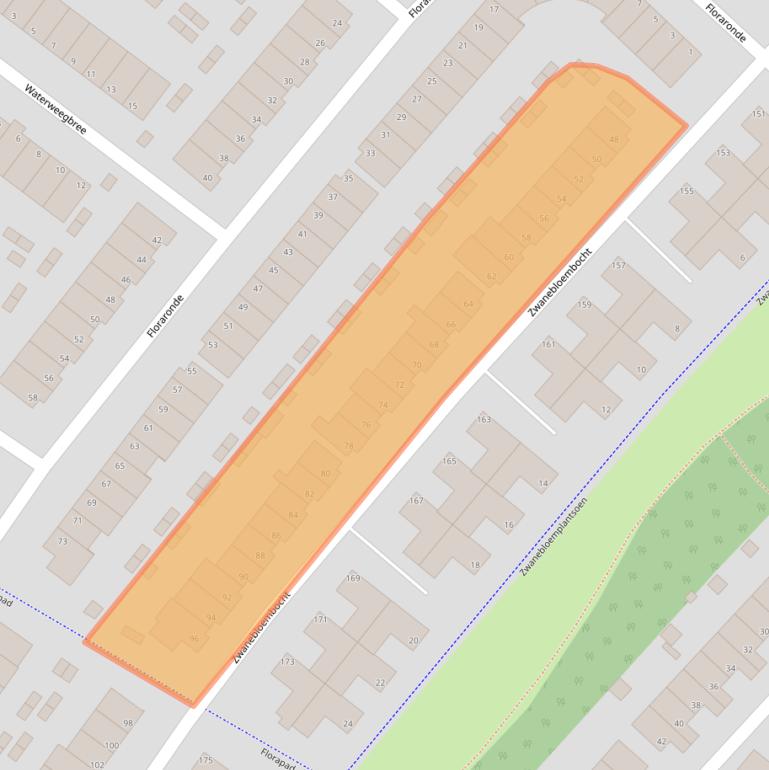 Kaart van postcodegebied 1991GL.
