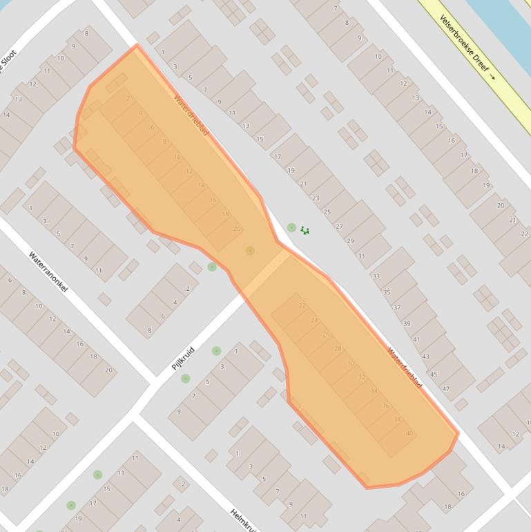 Kaart van postcodegebied 1991GN.