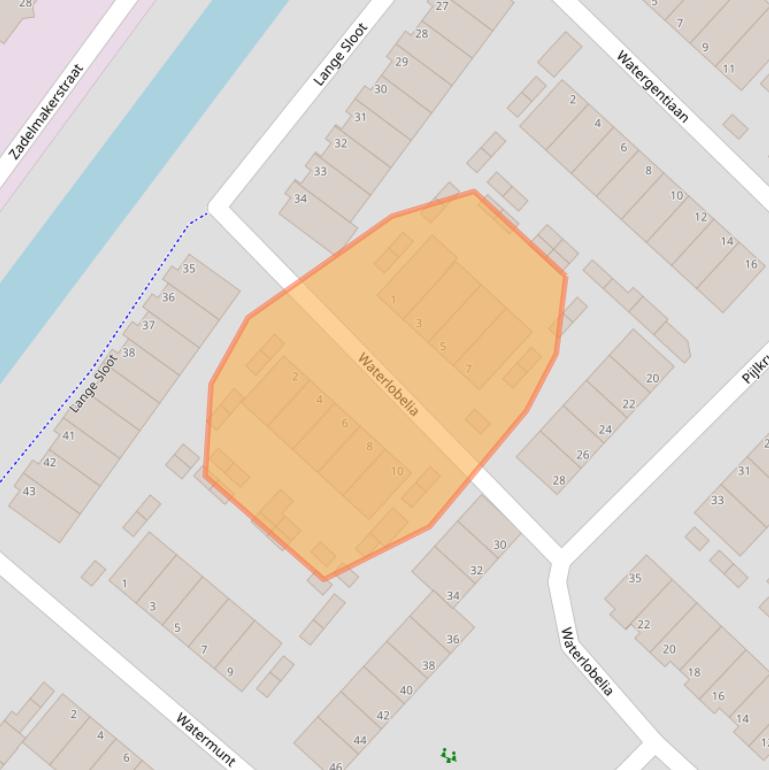 Kaart van postcodegebied 1991GS.