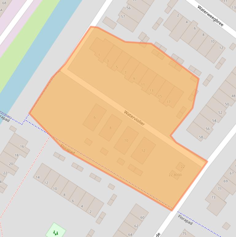 Kaart van postcodegebied 1991GW.