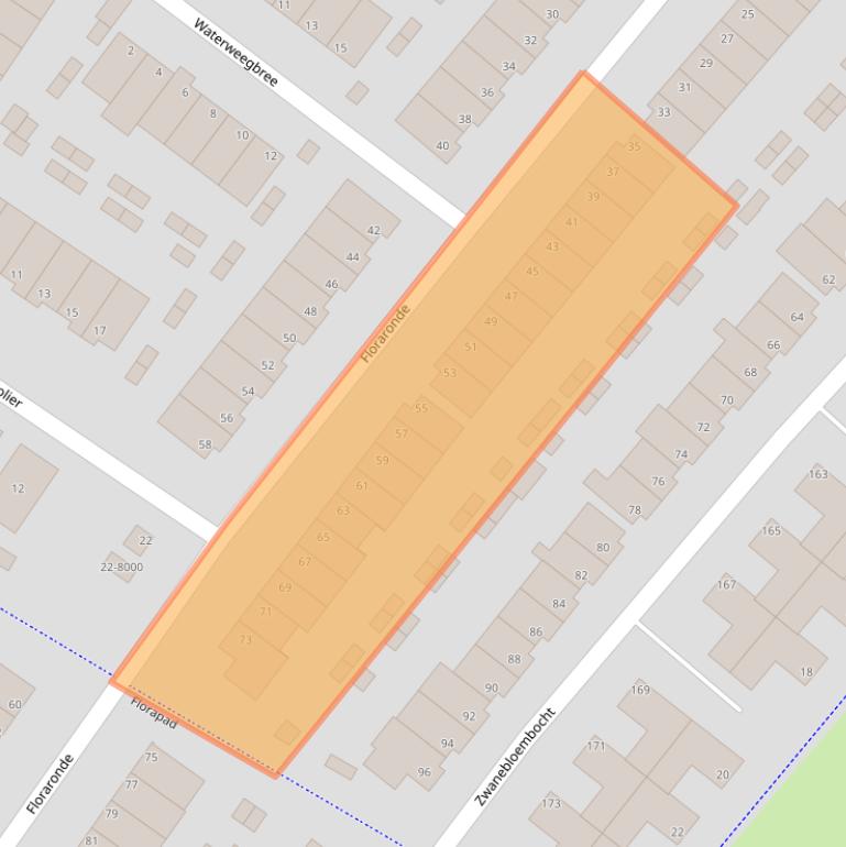 Kaart van postcodegebied 1991HJ.