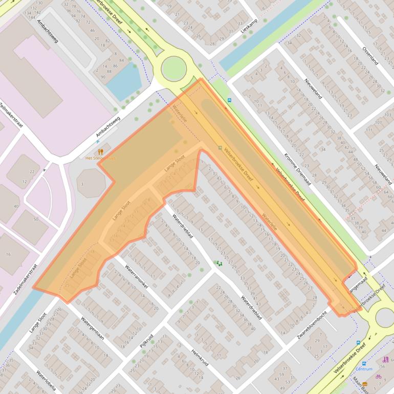 Kaart van postcodegebied 1991HN.