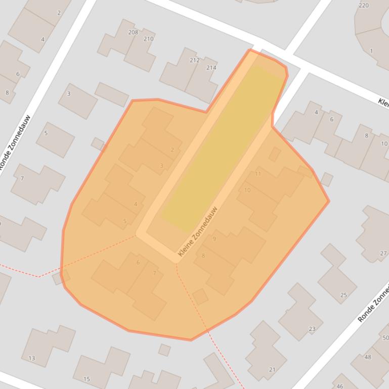 Kaart van postcodegebied 1991HS.