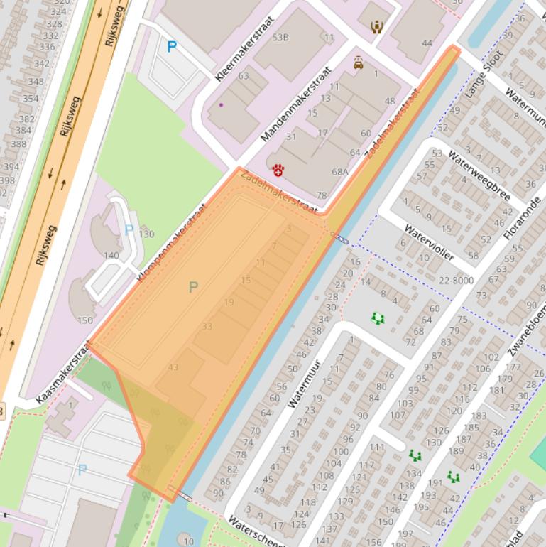 Kaart van postcodegebied 1991JJ.