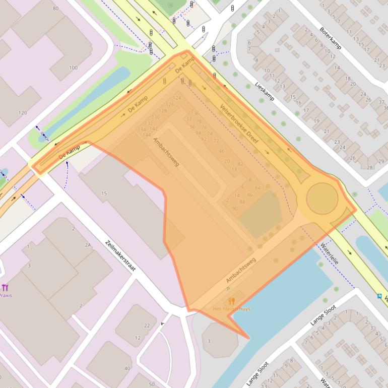 Kaart van postcodegebied 1991JM.