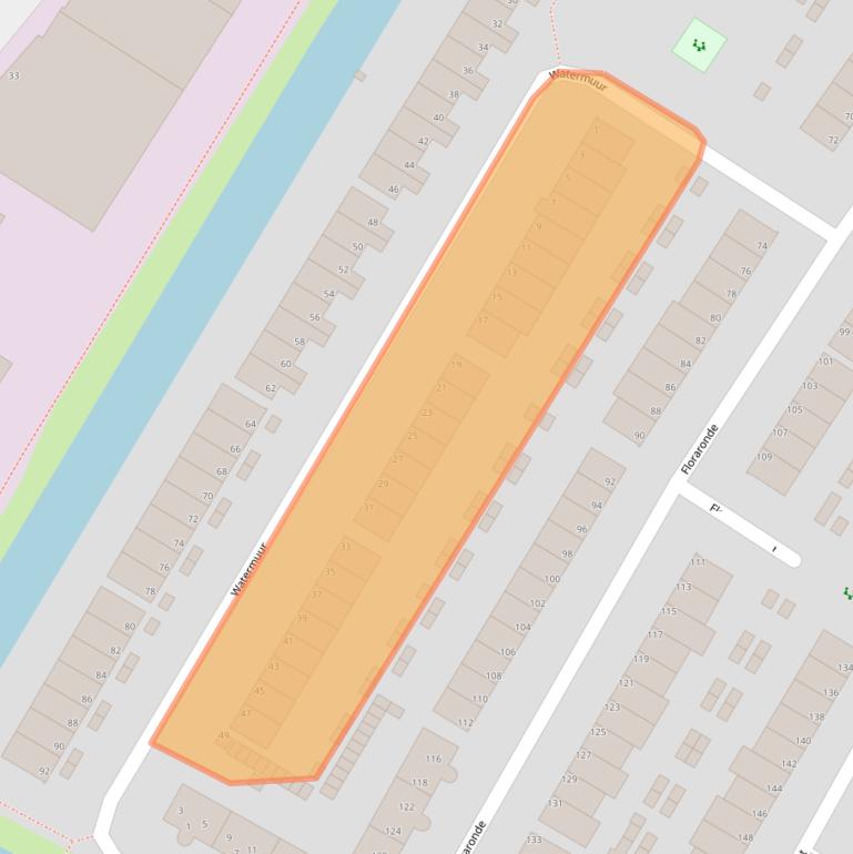 Kaart van postcodegebied 1991JN.