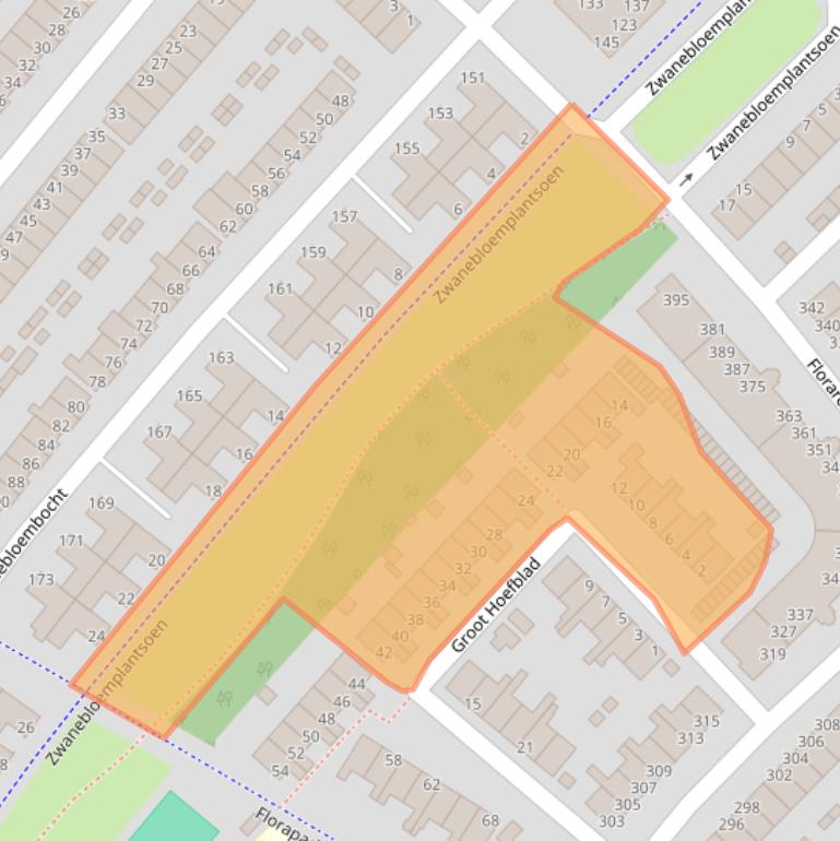 Kaart van postcodegebied 1991KH.