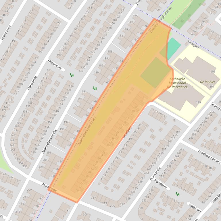Kaart van postcodegebied 1991KL.