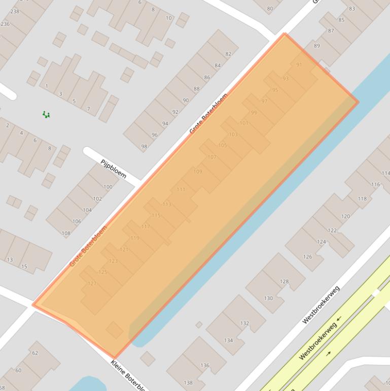 Kaart van postcodegebied 1991LL.