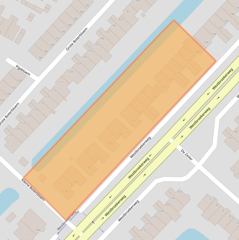 Kaart van postcodegebied 1991LT.
