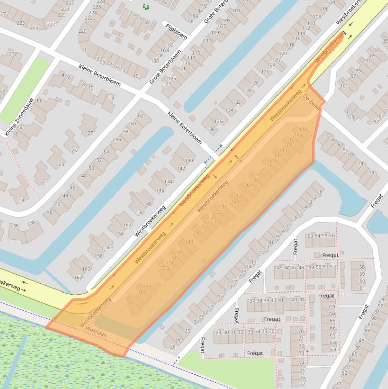 Kaart van postcodegebied 1991LZ.