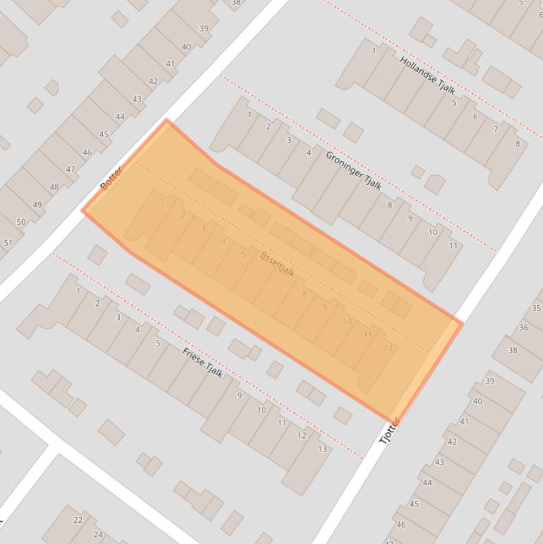 Kaart van postcodegebied 1991MN.