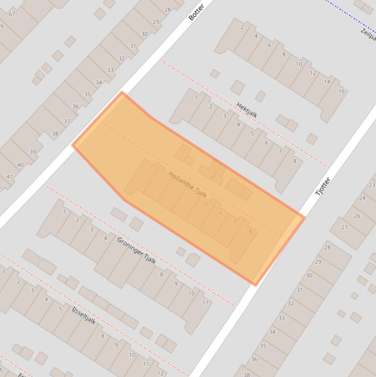 Kaart van postcodegebied 1991MR.