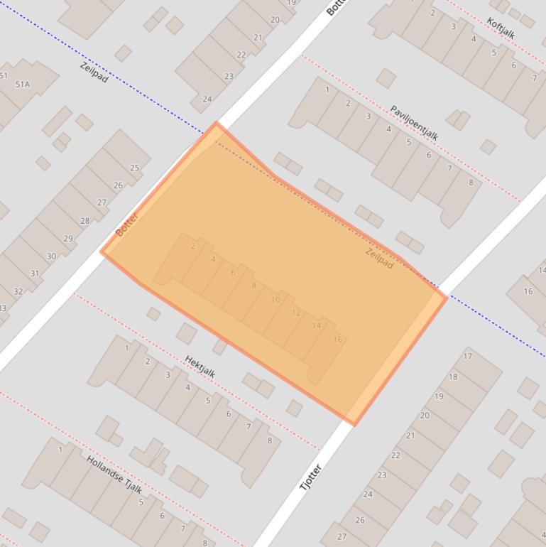 Kaart van postcodegebied 1991MT.