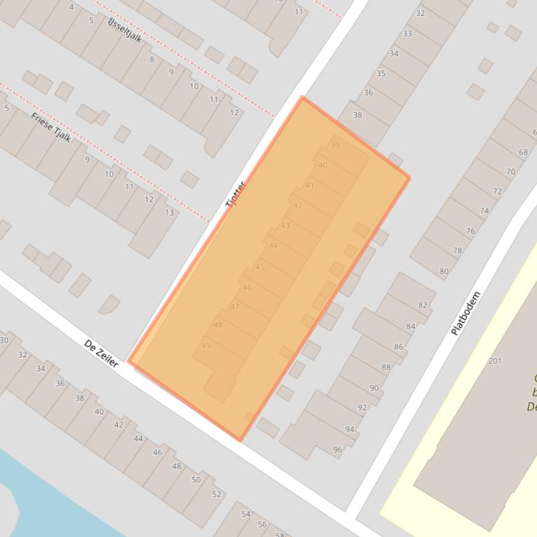 Kaart van postcodegebied 1991NK.