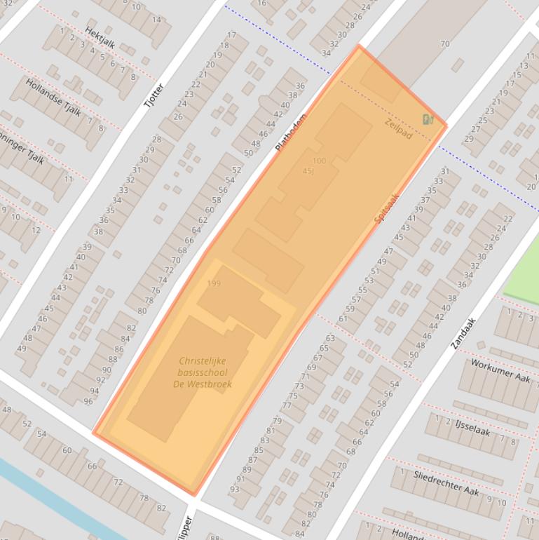 Kaart van postcodegebied 1991NN.