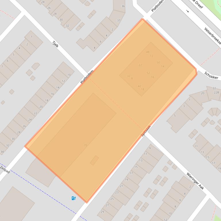 Kaart van postcodegebied 1991NS.