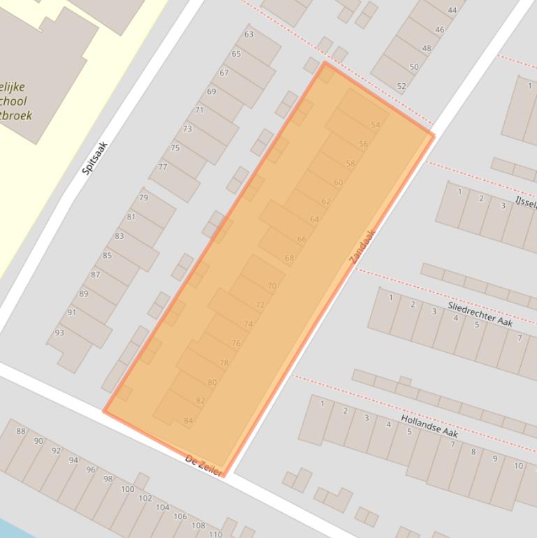 Kaart van postcodegebied 1991NW.