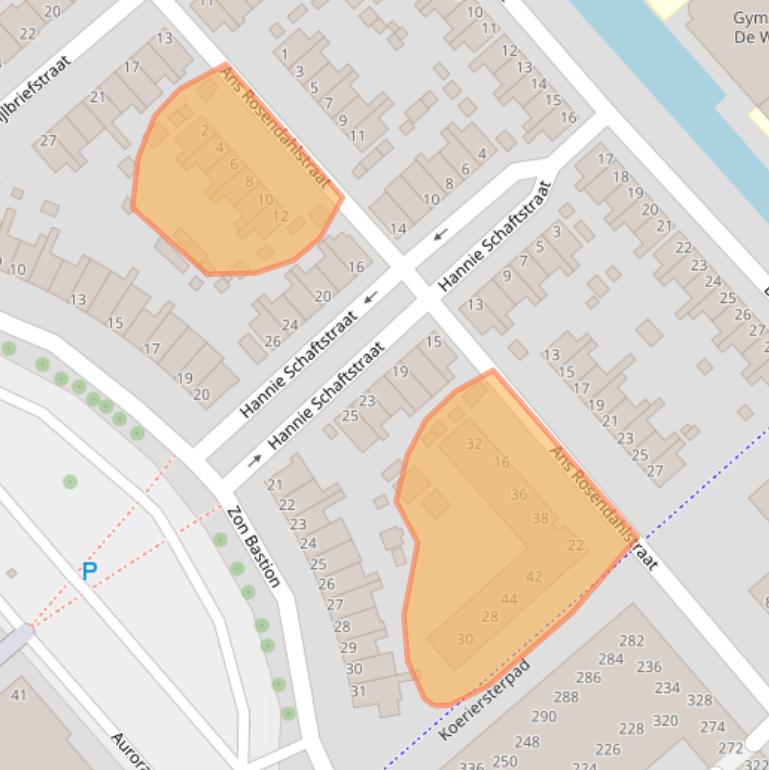 Kaart van postcodegebied 1991PG.