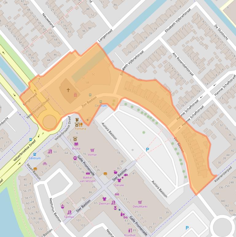 Kaart van postcodegebied 1991PK.