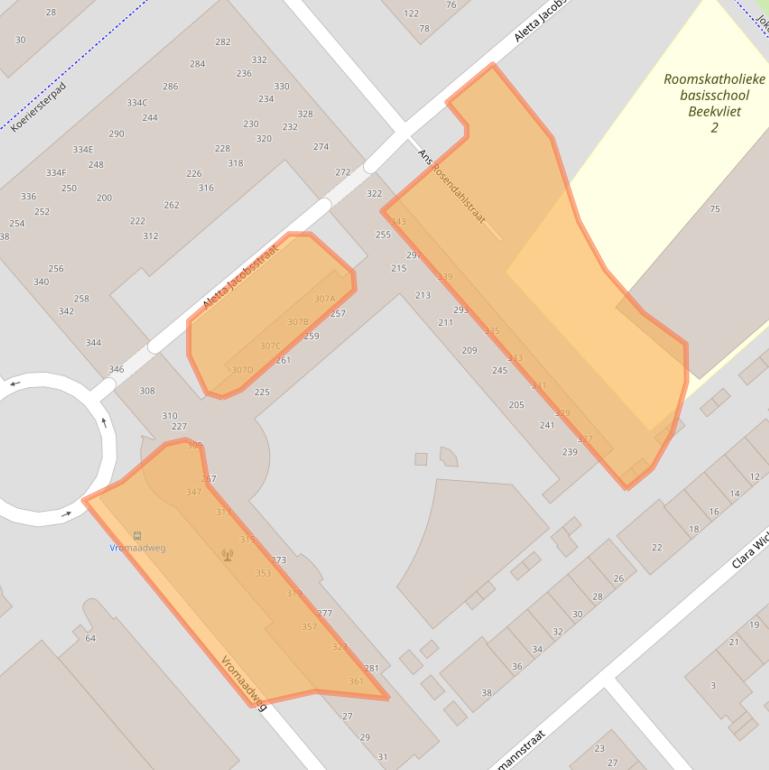Kaart van postcodegebied 1991PV.