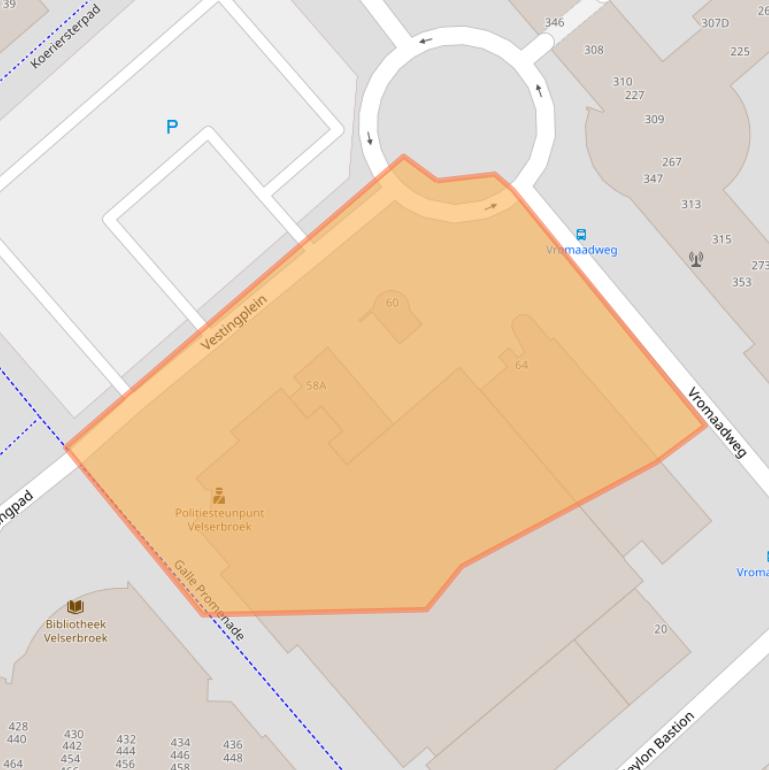 Kaart van postcodegebied 1991RK.