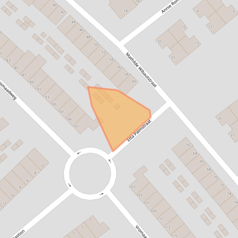 Kaart van postcodegebied 1991SC.