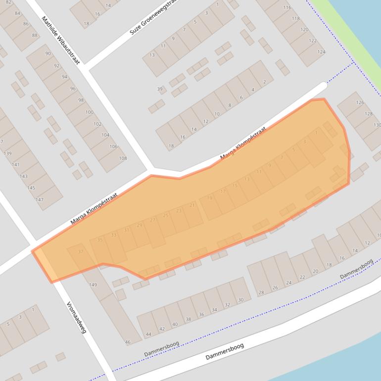 Kaart van postcodegebied 1991SH.