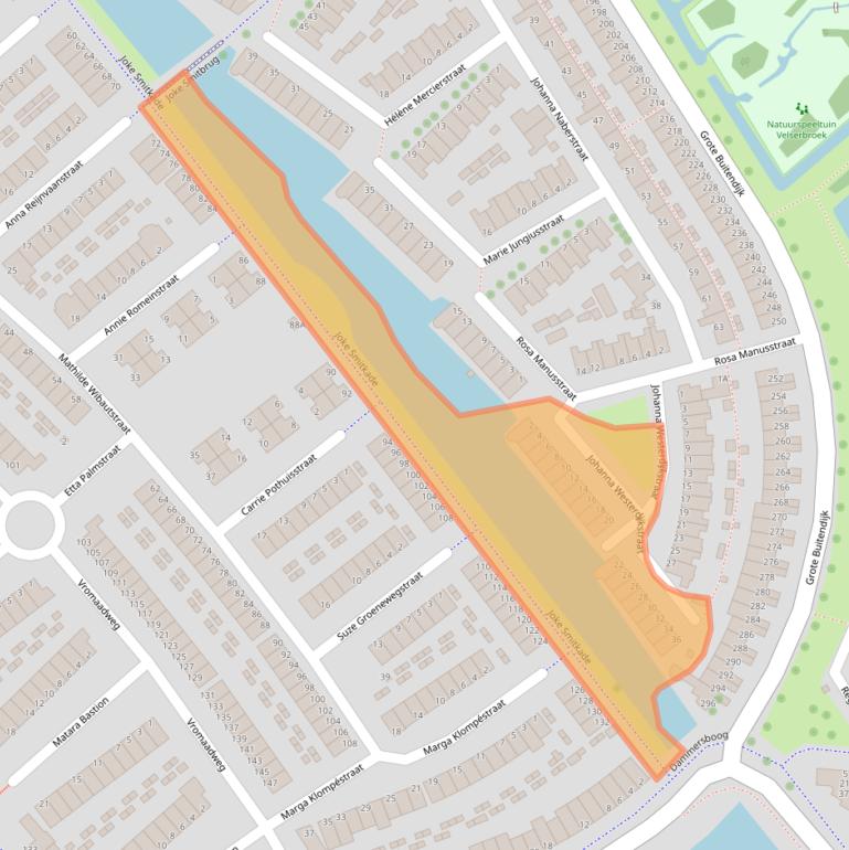 Kaart van postcodegebied 1991SV.