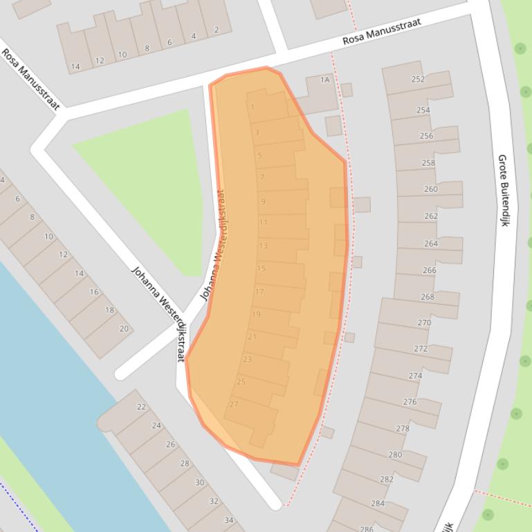 Kaart van postcodegebied 1991SW.