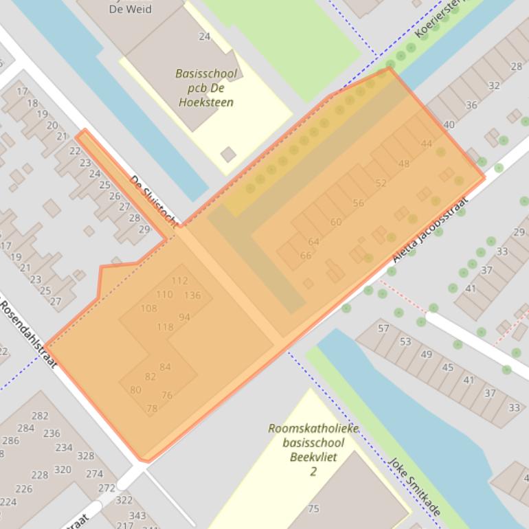 Kaart van postcodegebied 1991TB.