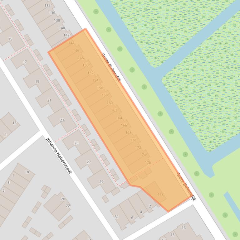 Kaart van postcodegebied 1991TE.