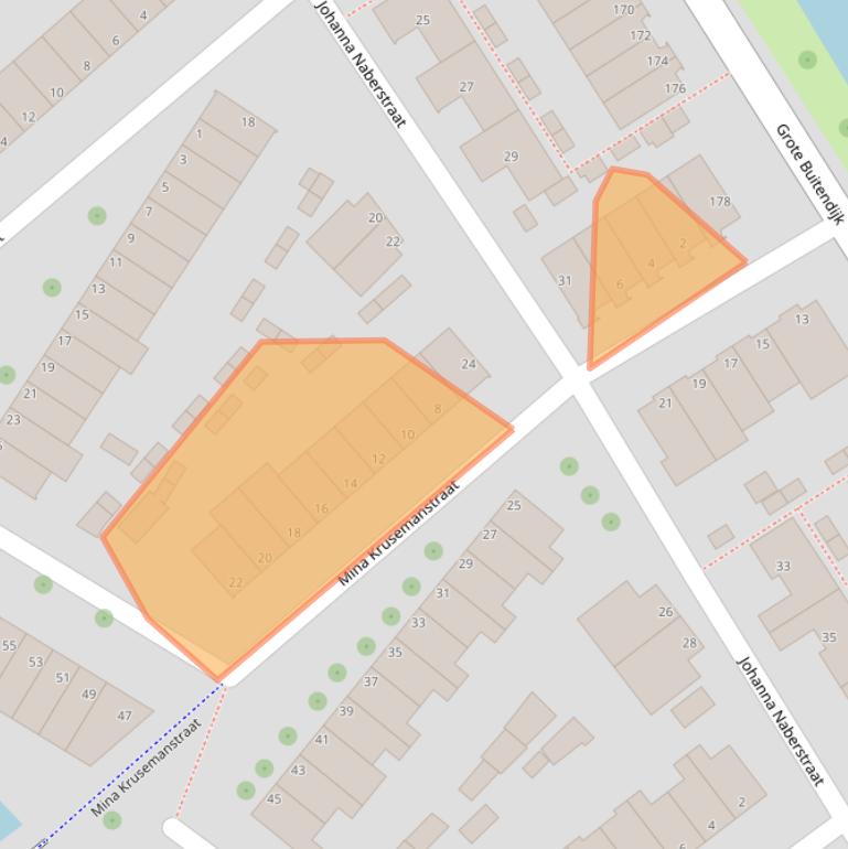 Kaart van postcodegebied 1991TN.