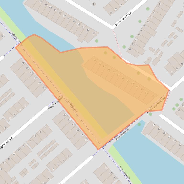 Kaart van postcodegebied 1991TR.