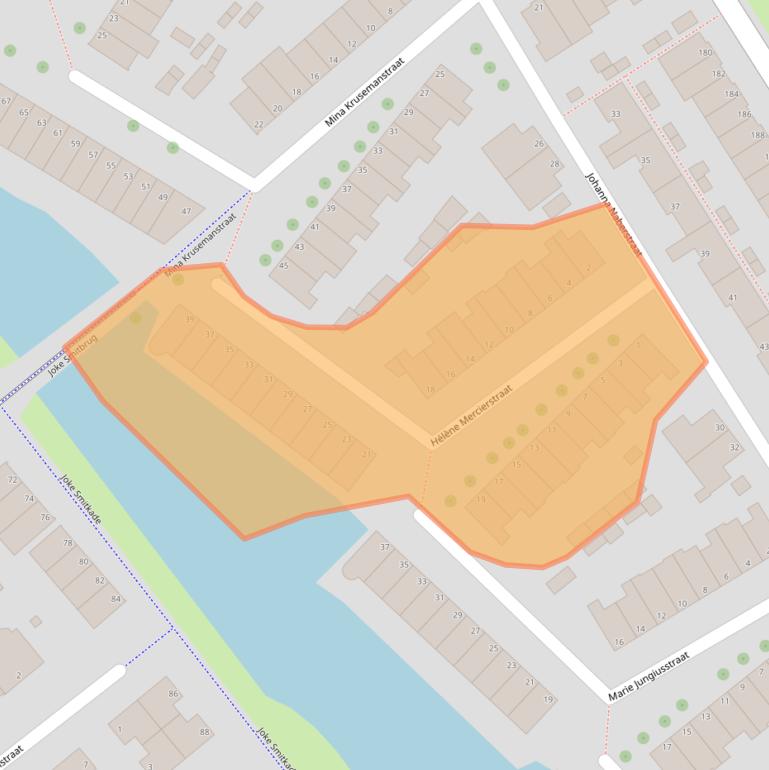 Kaart van postcodegebied 1991TS.