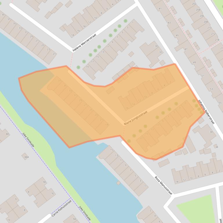 Kaart van postcodegebied 1991TV.