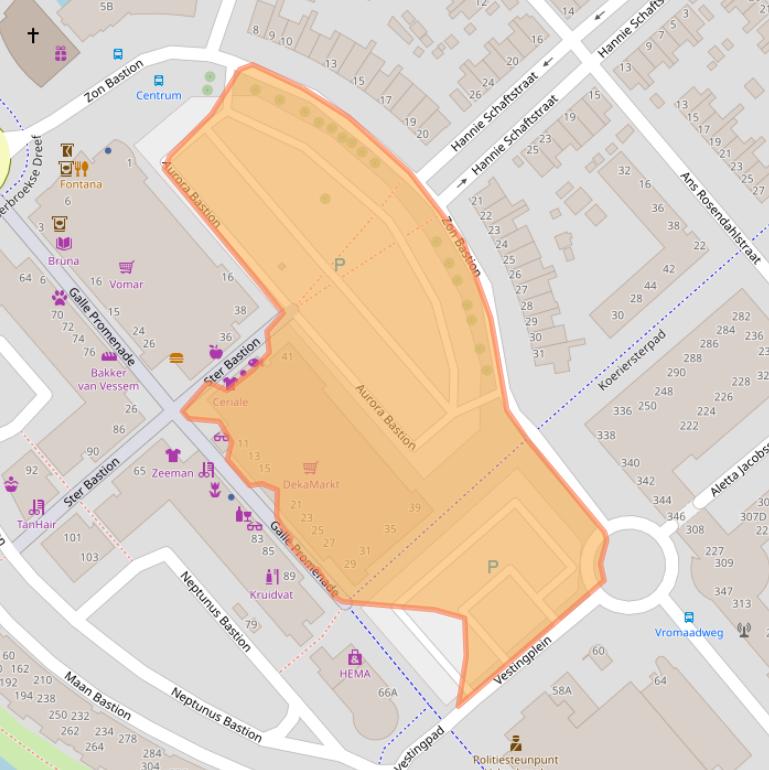 Kaart van postcodegebied 1991WD.