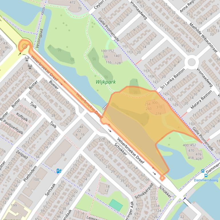 Kaart van postcodegebied 1991WL.
