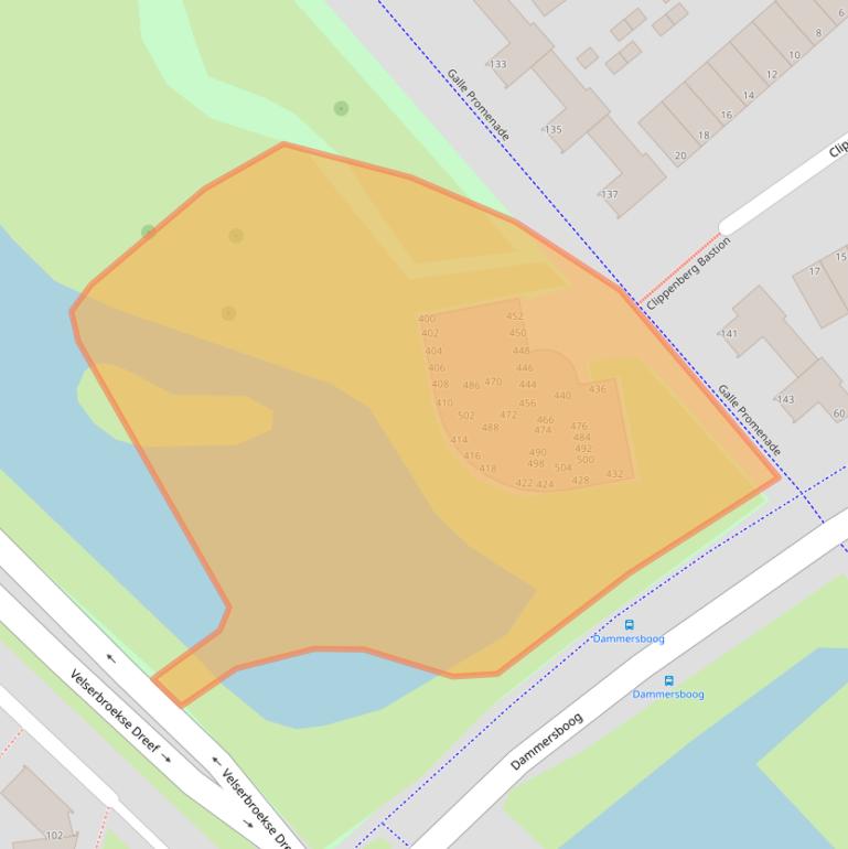 Kaart van postcodegebied 1991WP.