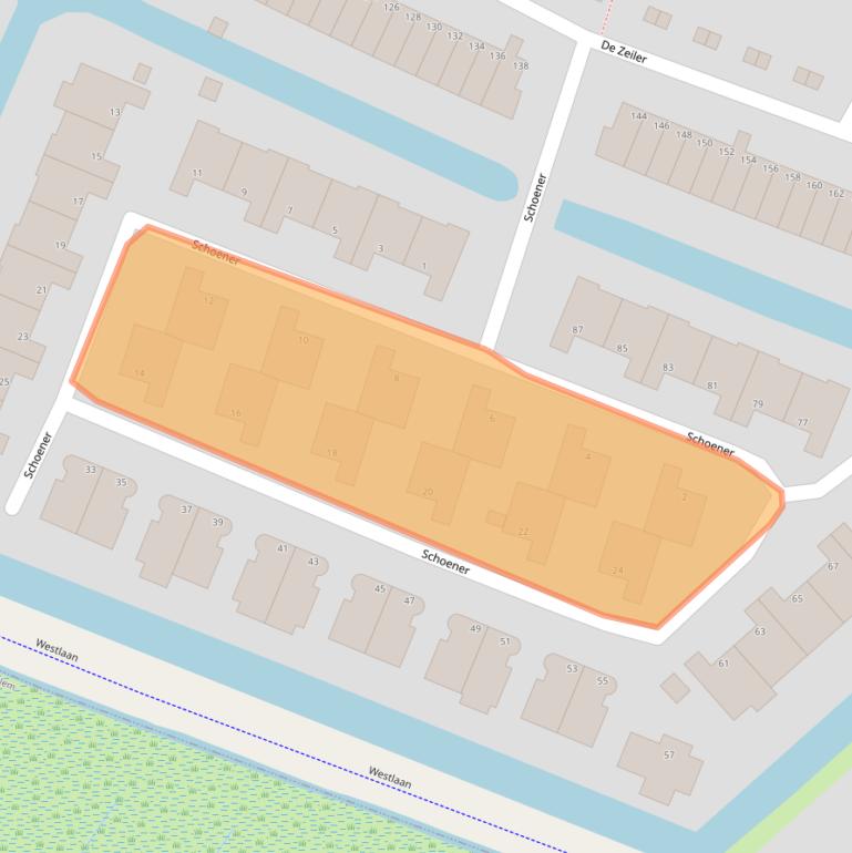 Kaart van postcodegebied 1991XC.