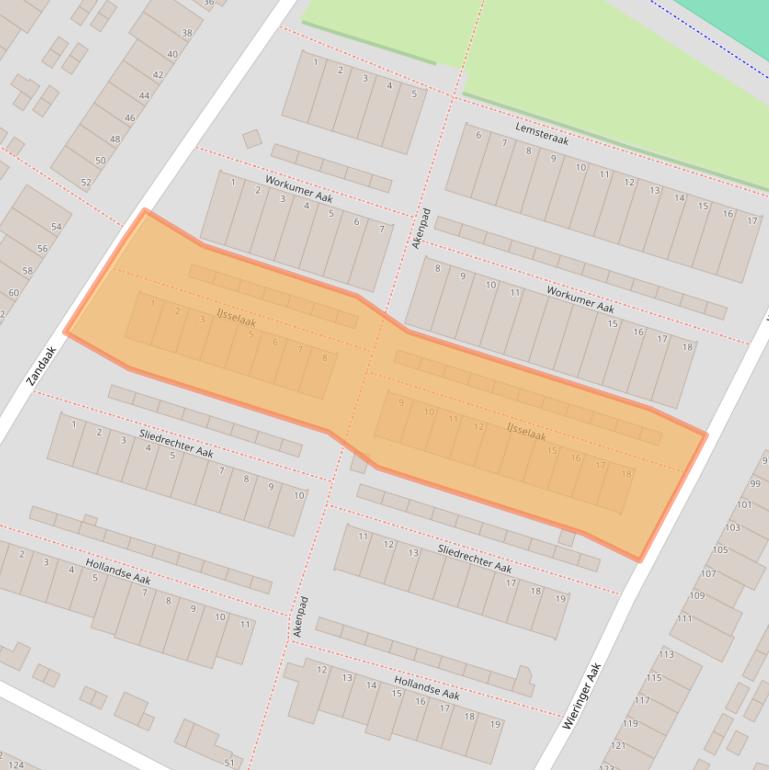 Kaart van postcodegebied 1991XJ.