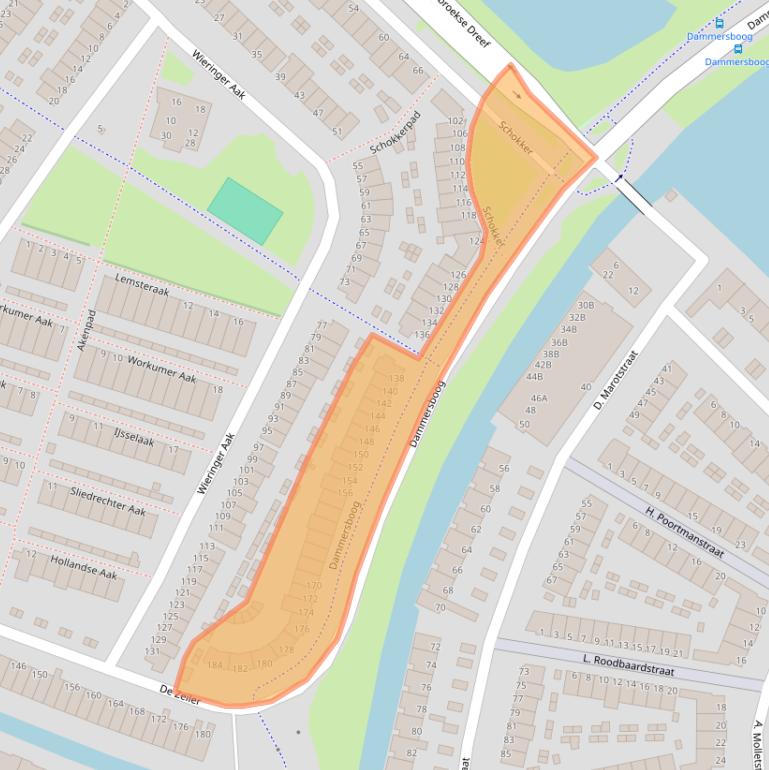 Kaart van postcodegebied 1991XV.